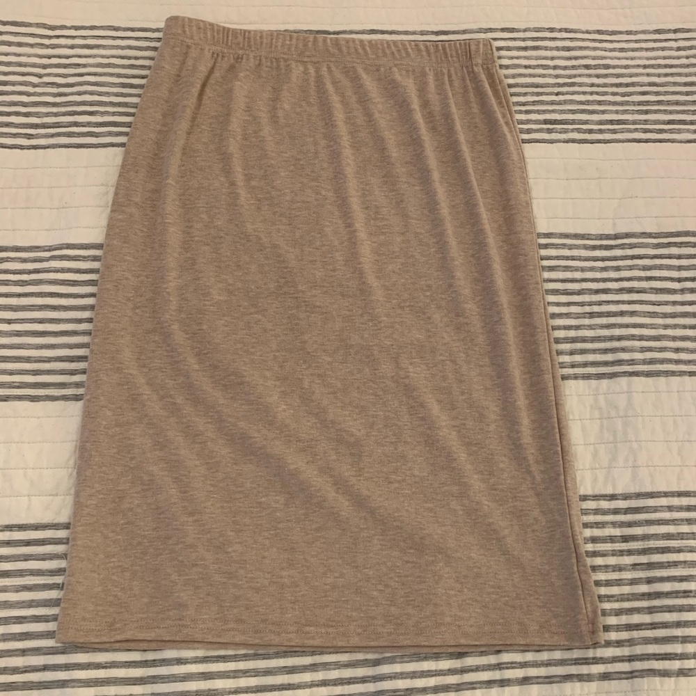 Oatmeal sweater midi skirt